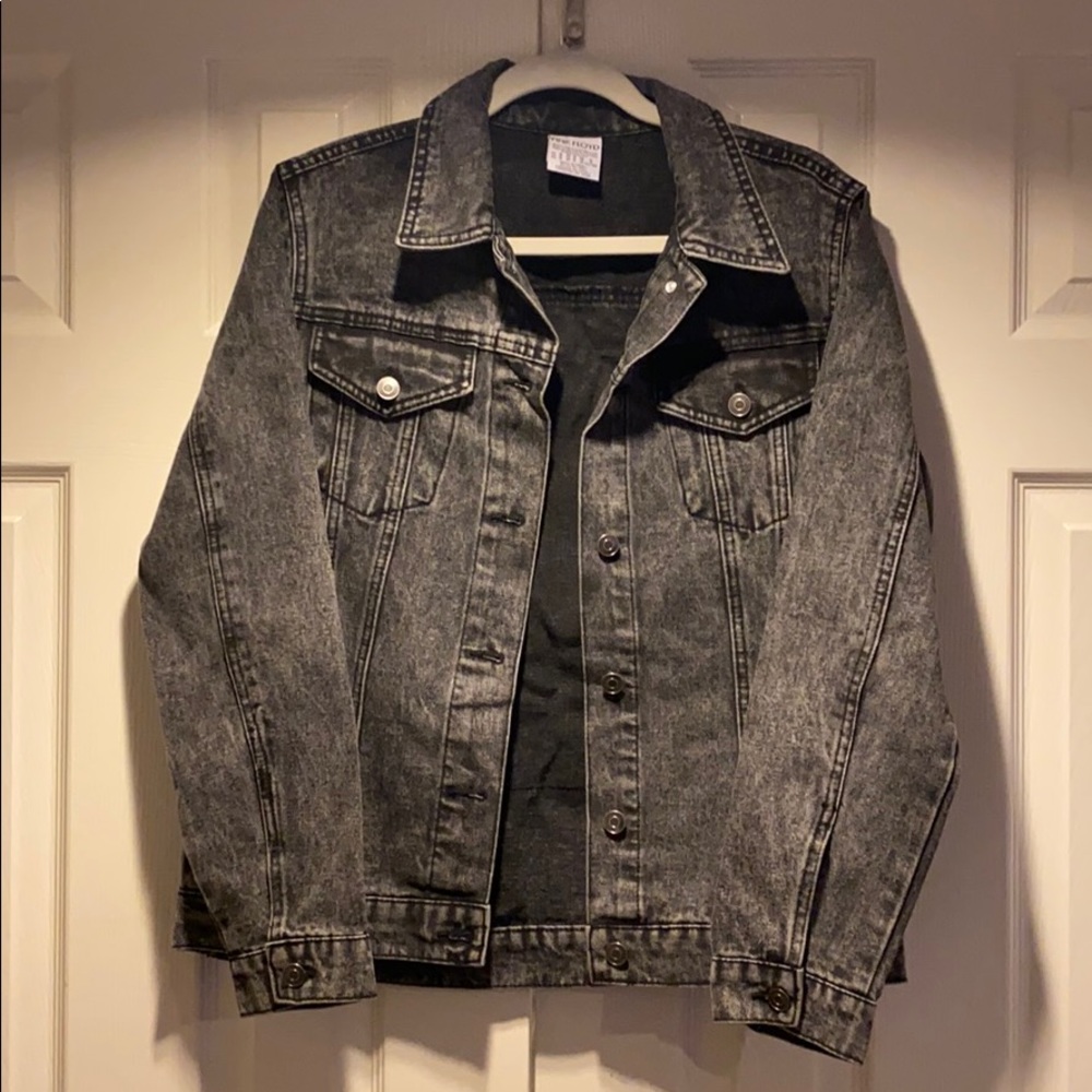 Black denim jacket